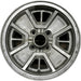14" 280ZX 79-80 14x6 , silver Original OEM Wheel Rim - Front View