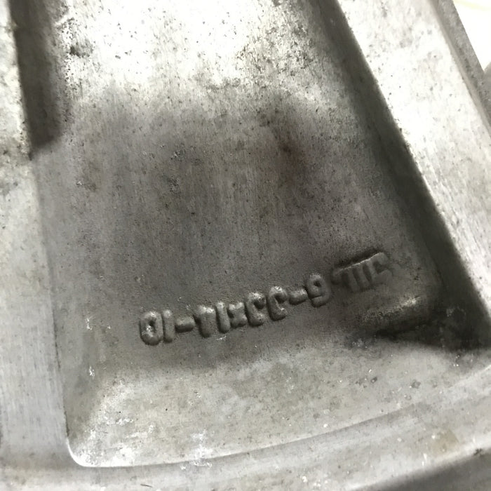 14" 280ZX 79-80 14x6 , silver Original OEM Wheel Rim - Back View