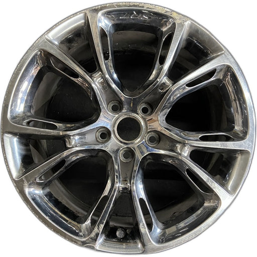20" GRAND CHEROKEE 14 20x10 10 open spokes black chrome opt WF9 Original OEM - Front View
