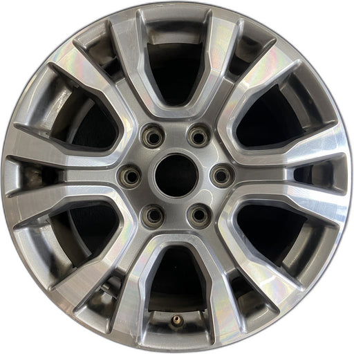 18" RANGER 19 18x8 , 6 spoke, machined face with pockets , U spoke Original OEM - Front View