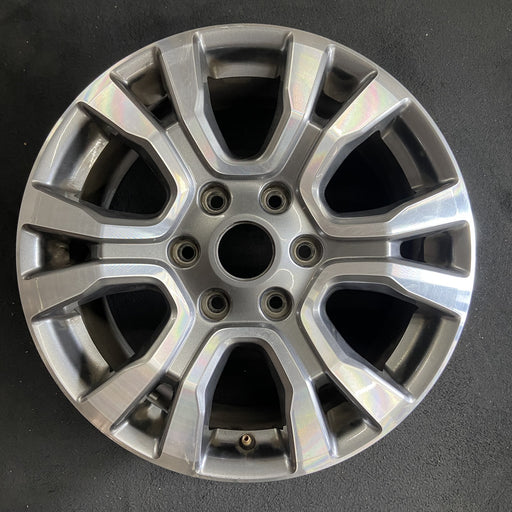18" RANGER 19 18x8 , 6 spoke, machined face with pockets , U spoke Original OEM - Angle View