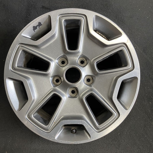 17" WRANGLER 13 17x7.5 10 hole w/machined accent gray Original OEM Wheel Rim - Front View