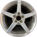 18" CORVETTE 05-07 18x8.5 , 5 spoke, polished Original OEM Wheel Rim - Front View