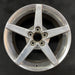 18" CORVETTE 05-07 18x8.5 , 5 spoke, polished Original OEM Wheel Rim - Angle View