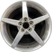 19" CORVETTE 05-07 19x10 rear 5 spoke polished opt QG7 Original OEM Wheel Rim - Front View