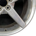 19" CORVETTE 05-07 19x10 rear 5 spoke polished opt QG7 Original OEM Wheel Rim - Close-Up Detail