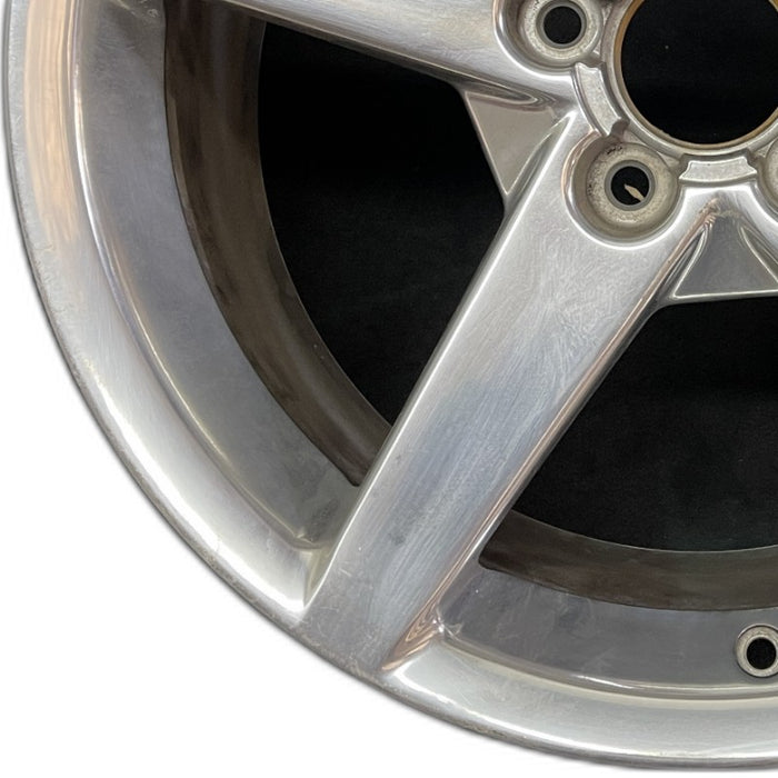 19" CORVETTE 05-07 19x10 rear 5 spoke polished opt QG7 Original OEM Wheel Rim - Back View