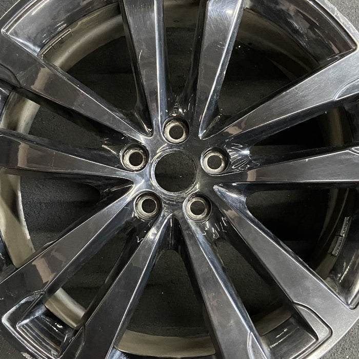 20" XF 16-20 20x8.5 alloy 5 double spoke straight black Original OEM Wheel Rim