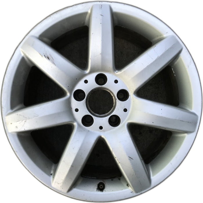 17" MERCEDES S-CLASS 03 230 Type; SL500 17x8.5 7 spoke Original OEM Wheel Rim - Front View