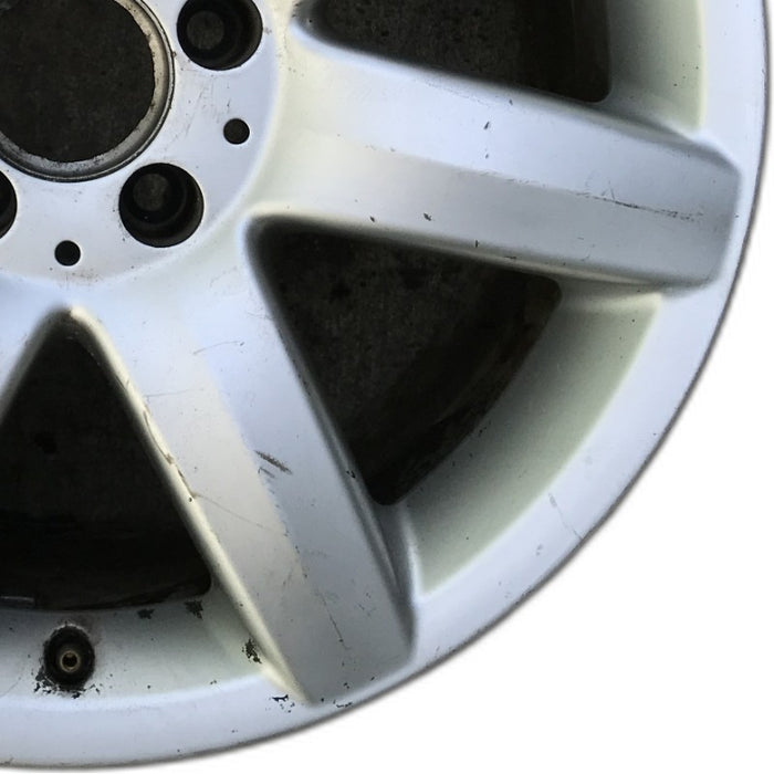 17" MERCEDES S-CLASS 03 230 Type; SL500 17x8.5 7 spoke Original OEM Wheel Rim - Close-Up Detail