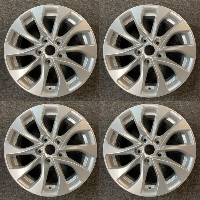 16" SET OF 4 16X6.5 Alloy Wheels for Nissan Sentra 2016-2019 SILVER OEM Quality Replacement Rim