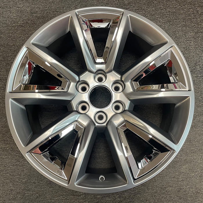 SET OF 4 22" GREY Wheel For 2015-2020 GMC Chevrolet Silverado 1500 Suburban Tahoe OEM Quality Alloy Rim