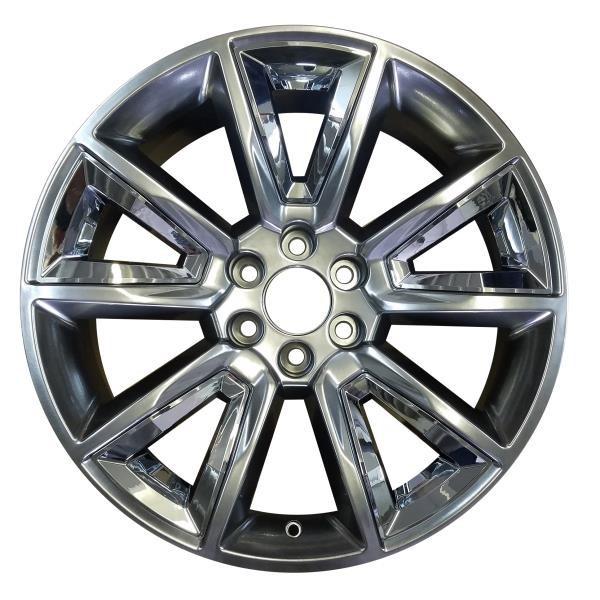 22" New Single Wheel For 2015-2020 Chevy Silverado 1500 Suburban Tahoe Hyper Silver OEM Quality Replacement Rim