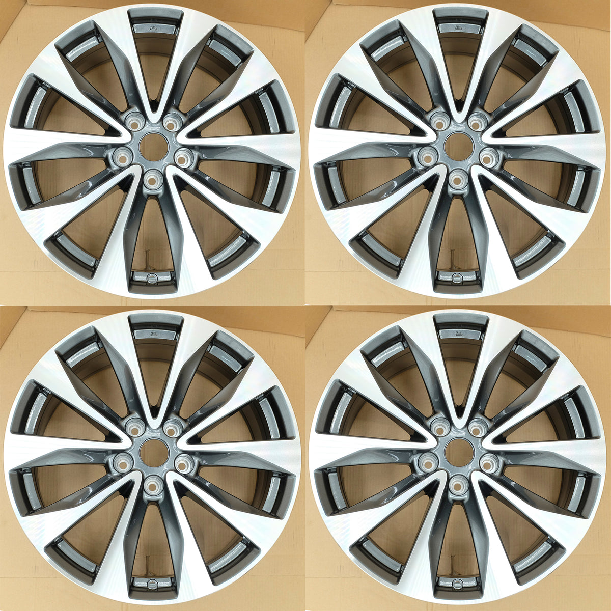 19” Set of 4 19x8.5 Machined Grey Wheels for Nissan Maxima 2016 19” Set of 4 19x8.5 Machined Grey Wheels for Nissan Maxima 2016