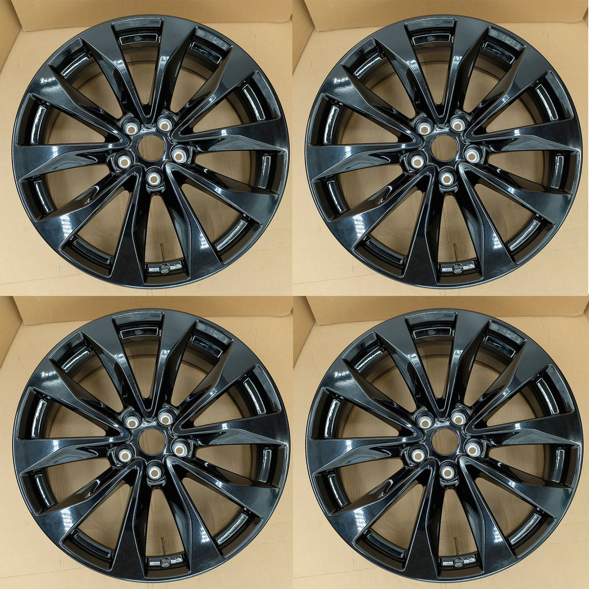 19” Set of 4 19x8.5 Gloss Black Wheels for Nissan Maxima 2016-2023