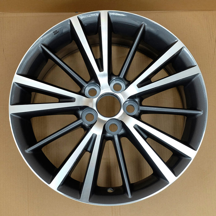 16" NEW Single 16X6.5  Machined GREY Wheel For 2016-2019 Toyota Corolla OEM Quality Replacement Rim