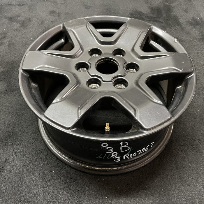 17" FORD BRONCO 21-22 17x7-1/2 aluminum 6 spoke gloss black Original OEM Wheel Rim