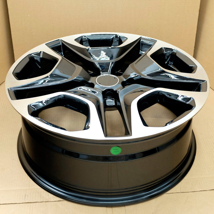 19x7 Rims 19” Set of 4 19x7.5 Machined Black Wheels for Toyota RAV4 2019-2024 OE ...