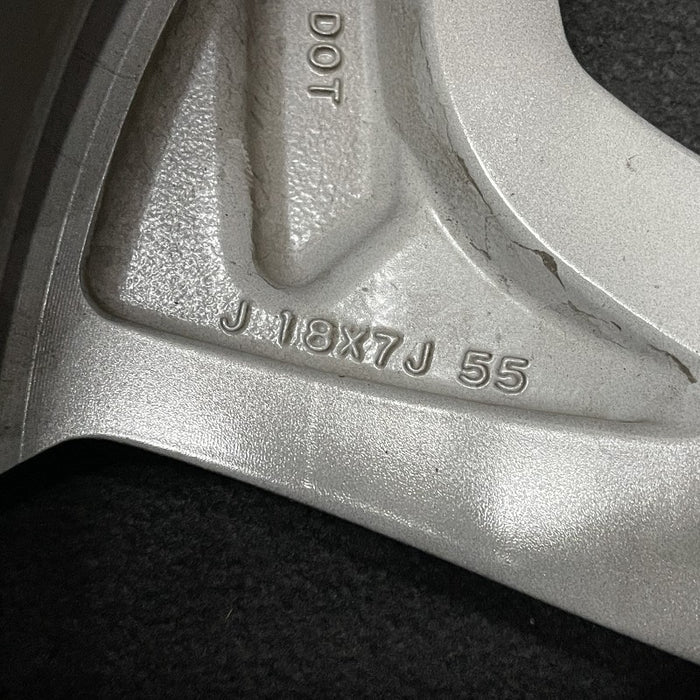 18" SUBARU XV CROSSTREK 22 18x7 alloy machined face gasoline  dark gray Limited Original OEM Wheel Rim