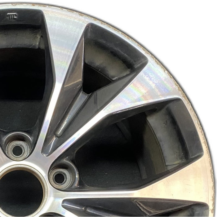 17" CIVIC 13 17x7 alloy 5 spoke flared spoke black inlay Original OEM Wheel Rim