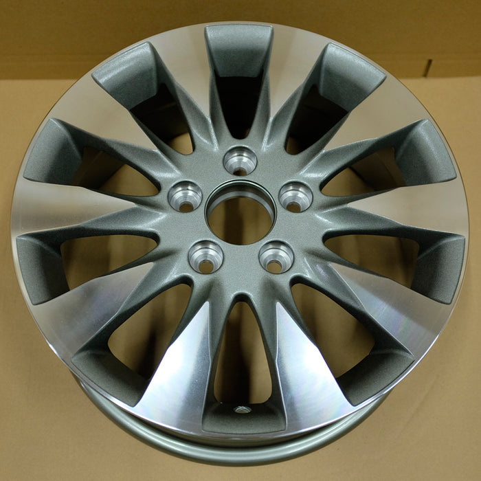 16" Single 16X6.5 Machined Grey Alloy Wheel For Honda Civic 2009-2011 OEM Quality Replacement Rim