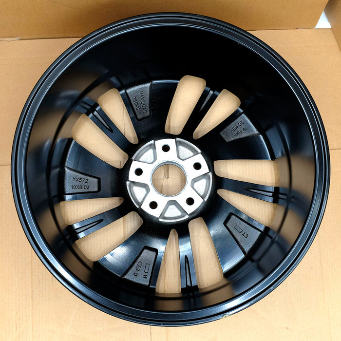 18" Single 18x8 Machined Black Wheel For Honda Accord 2016-2017 OEM Quality Replacement Rim