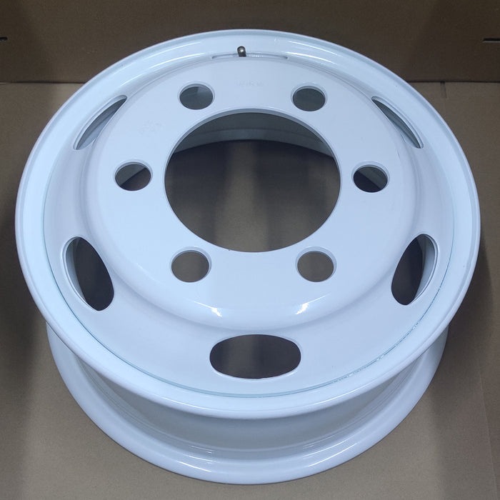 16" Single 16x6 White Steel Wheel For ISUZU NPR NPR-HD NQR 1995-2023 OEM Quality Replacement Rim 8971451132