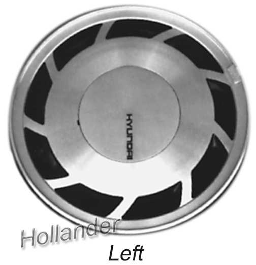 14" SONATA 89-91 14x5-1/2 (alloy), L. Original OEM Wheel Rim