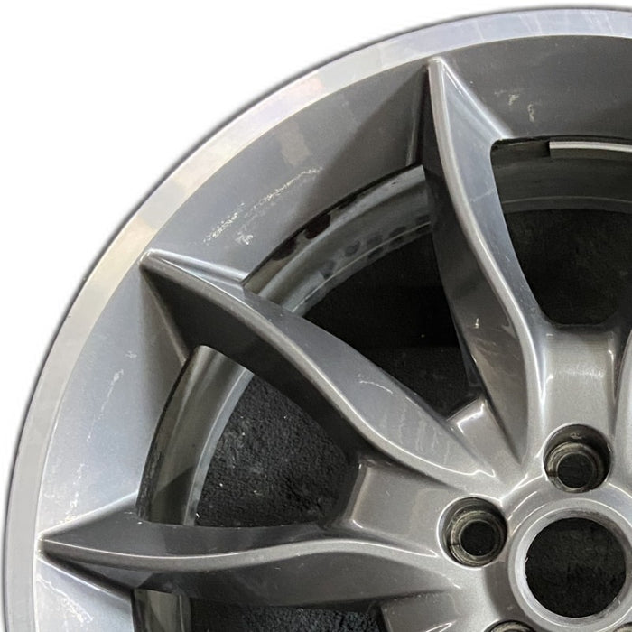 20" JAGUAR XF 11-15  alloy 20x8-1/2 5 split spoke raised  dark gray Original OEM Wheel Rim