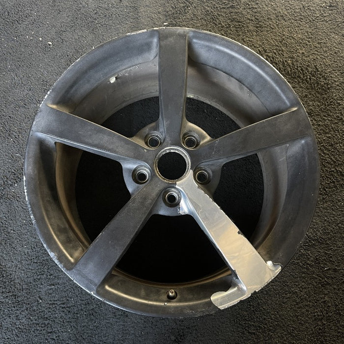 19" CORVETTE 08 19x10 rear 5 single spoke polished opt QG7 Original OEM Wheel Rim