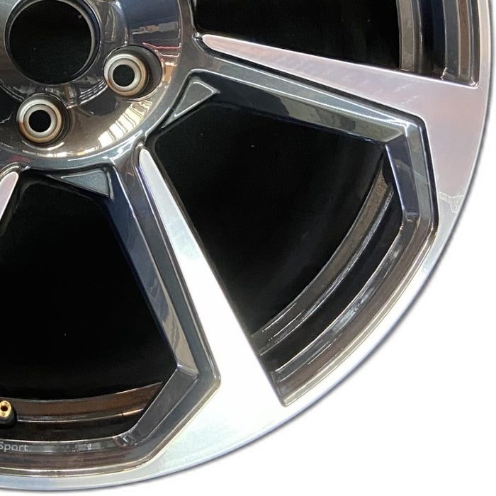 20" AUDI TT 18 20x9 alloy 7 spoke w/ inlay Original OEM Wheel Rim