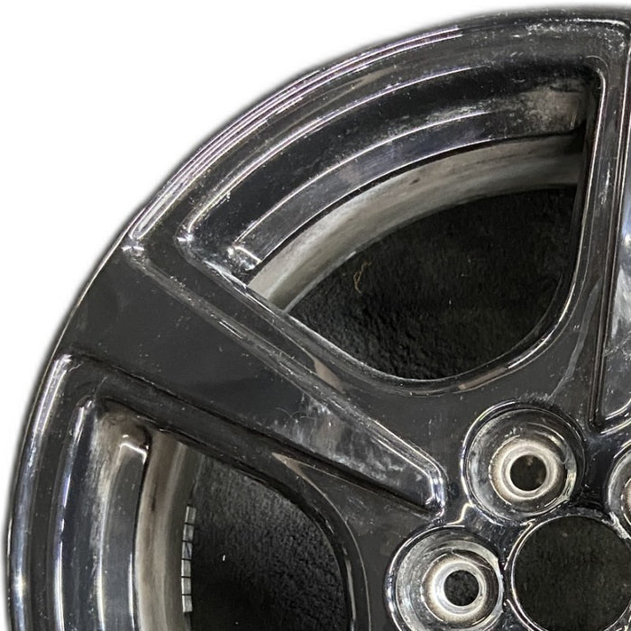 18" MUSTANG MACH-E 21-23 18x7 5 spoke straight spoke Original OEM Wheel Rim - Angle View
