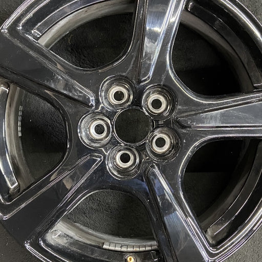 18" MUSTANG MACH-E 21-23 18x7 5 spoke straight spoke Original OEM Wheel Rim - Angle View