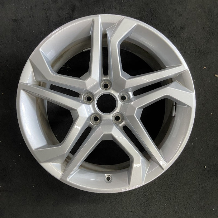 18" AUDI Q5 18 18x8 alloy 5 double spoke from 10/08/17 Original OEM Wheel Rim - Front View