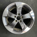 17" HR-V 18 17x7.5 alloy 5 spoke straight spoke charcoal gray Original OEM - Front View
