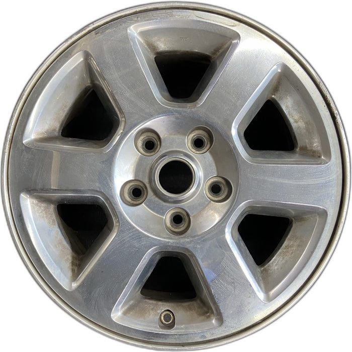 17" COMMANDER 06 17x7.5 aluminum 6 spoke Original OEM Wheel Rim - Front View