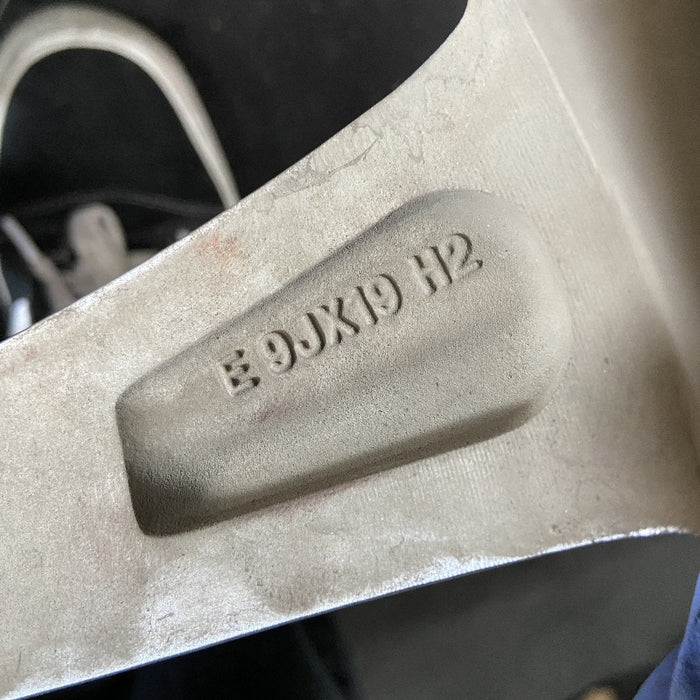 19" BMW X6 15-17 19x9 alloy 5 spoke V spoke w/dimples between lugs 18mm offset Original OEM Wheel Rim