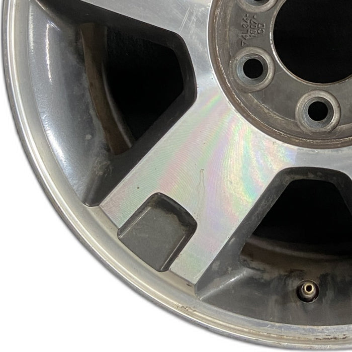 18" FORD F150 PICKUP 04 New Style 18x7.5 aluminum 5 spoke machined face indented ends dark argent pockets Original OEM Wheel Rim