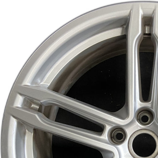 19" PORSCHE MACAN 22-24 19x9 5 spoke double spoke Original OEM Wheel Rim - Angle View