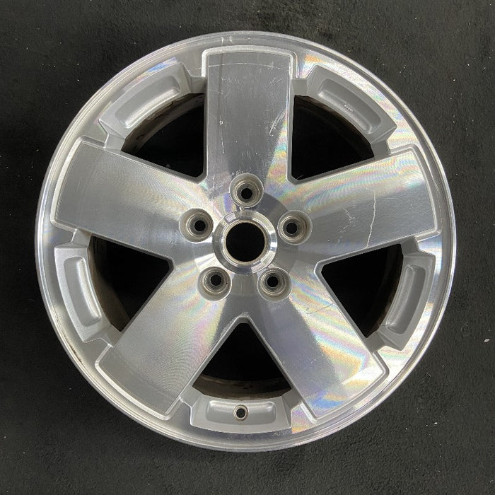 18" WRANGLER 07-08 18x7.5 5 spoke machined Original OEM Wheel Rim - Front View