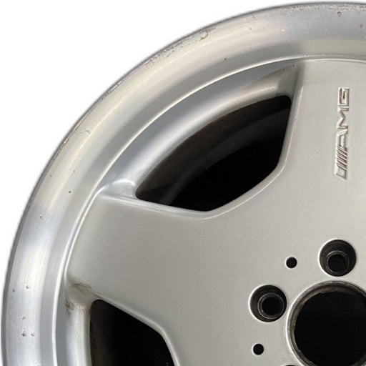 18" MERCEDES CL-CLASS 01 215 Type; CL500 18x9.5 rear 5 spoke AMG Original OEM - Angle View