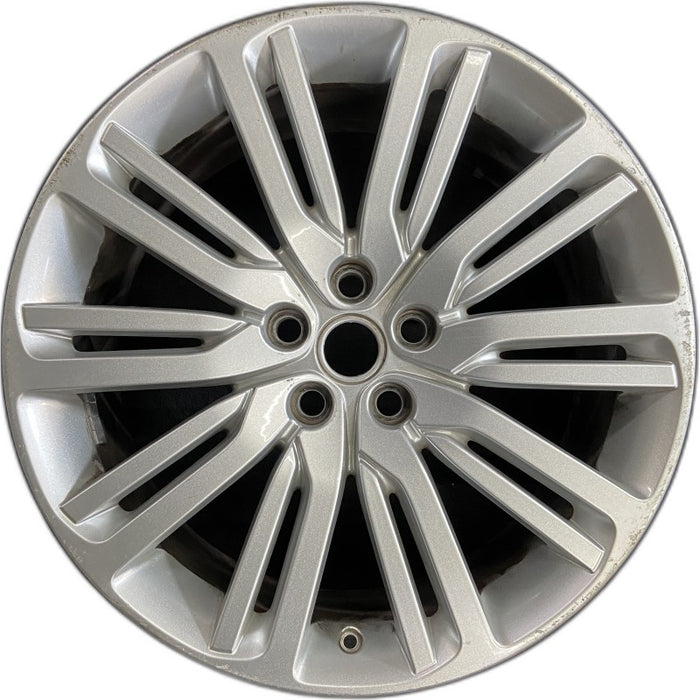 21" DISCOVERY 17-18 21x9.5 alloy 10 spoke split spoke silver Original OEM Wheel - Front View
