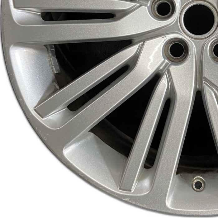 21" DISCOVERY 17-18 21x9.5 alloy 10 spoke split spoke silver Original OEM Wheel - Back View
