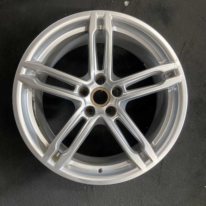 19" PORSCHE MACAN 15-18 19x9 5 double spoke Original OEM Wheel Rim - Front View