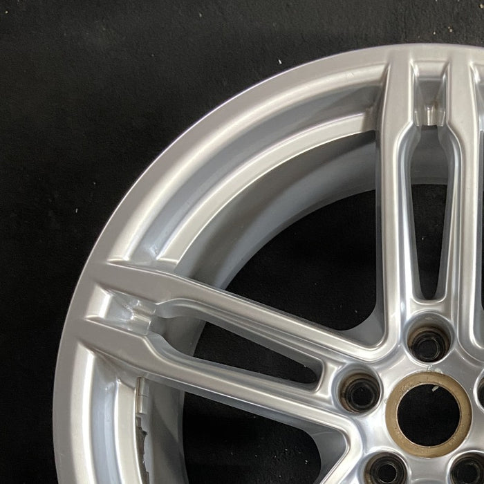 19" PORSCHE MACAN 15-18 19x9 5 double spoke Original OEM Wheel Rim - Side Profile