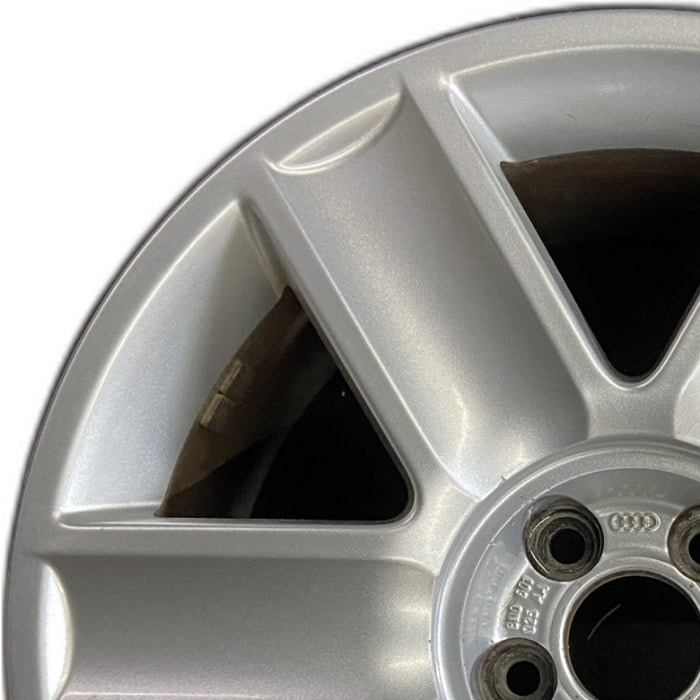 17" AUDI TT 03-06 17x7.5 alloy 6 spoke Original OEM Wheel Rim - Angle View