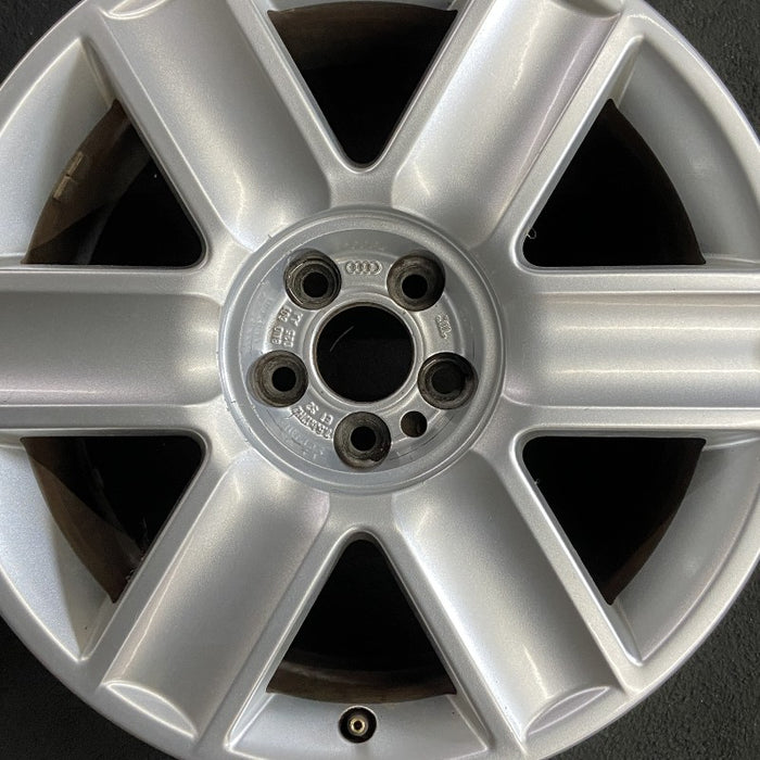 17" AUDI TT 03-06 17x7.5 alloy 6 spoke Original OEM Wheel Rim - Angle View