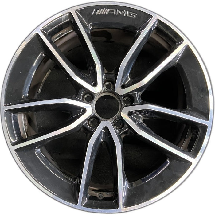 19" MERCEDES C-CLASS 20-21 205 Type C43 Cvertible 19x8.5 10 spoke machined face - Front View