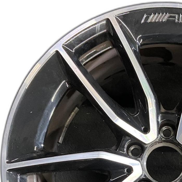 19" MERCEDES C-CLASS 20-21 205 Type C43 Cvertible 19x8.5 10 spoke machined face - Angle View