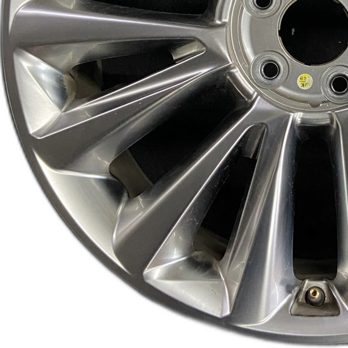 20" PALISADE 20 20x7.5 alloy 14 spoke polished Original OEM Wheel Rim - Back View